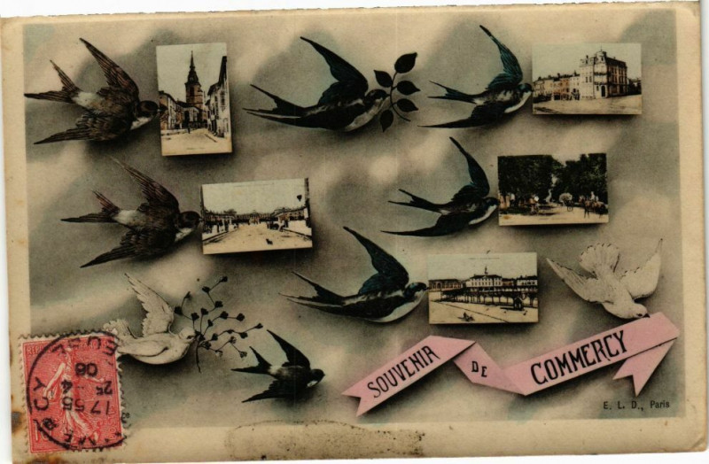 Carte postale ancienne Souvenir de Commercy à Commercy