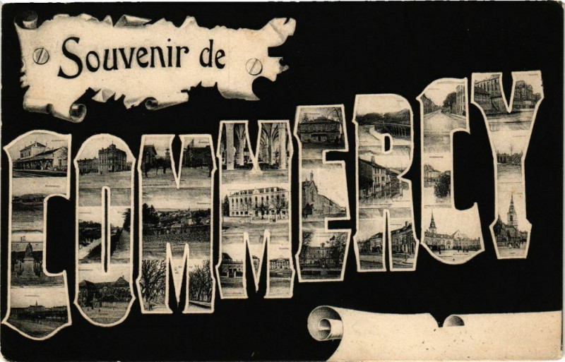 Carte postale ancienne Souvenir de Commercy à Commercy