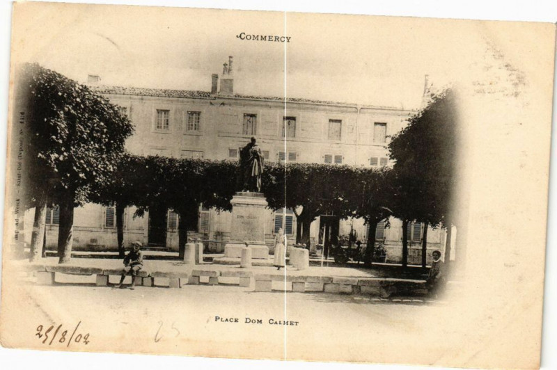 Carte postale ancienne Commercy-Place Dom Calmet à Commercy