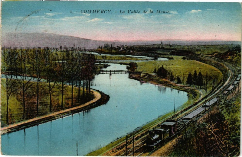Carte postale ancienne Commercy-La Vallée de la Meuse à Commercy