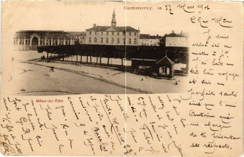 Carte postale ancienne Commercy-Hótel de Ville à Commercy