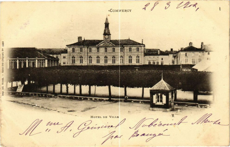 Carte postale ancienne Commercy-Hótel de Ville à Commercy