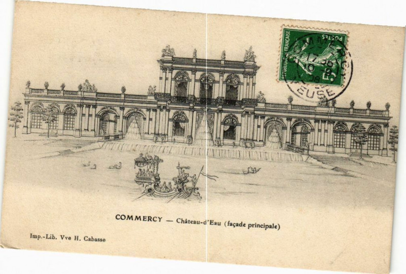 Carte postale ancienne Commercy-Chateau d'Eau à Commercy
