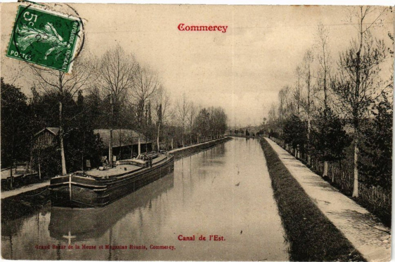 Carte postale ancienne Commercy-Canal de l'Est à Commercy