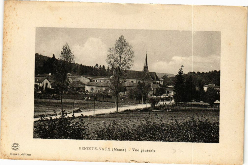 Carte postale ancienne Benoite Vaux-Vue générale