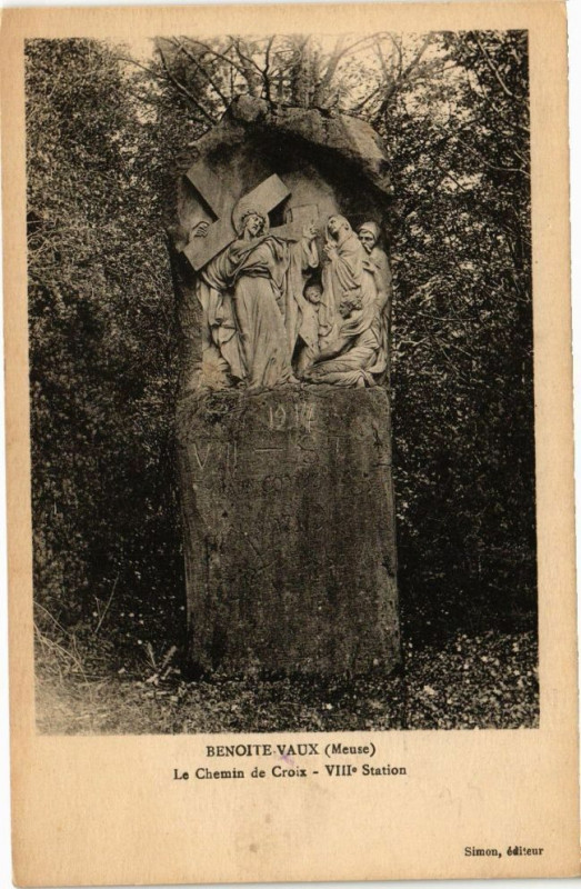 Carte postale ancienne Benoite Vaux-Le Chemin de Croix