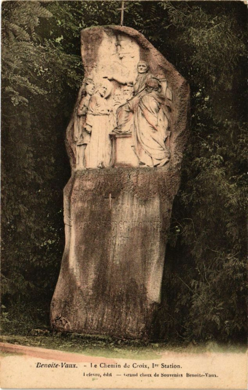 Carte postale ancienne Benoite Vaux-Le Chemin de Croix