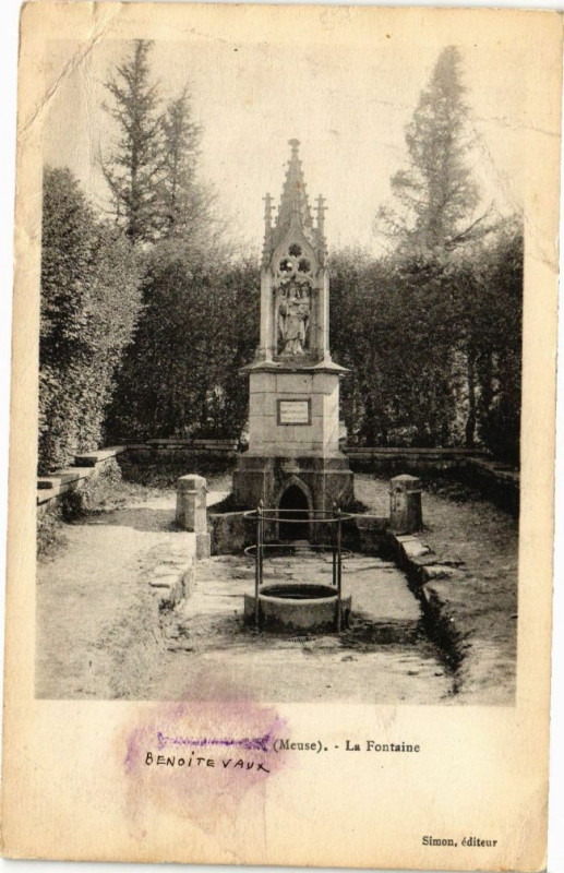 Carte postale ancienne Benoite Vaux-La Fontaine