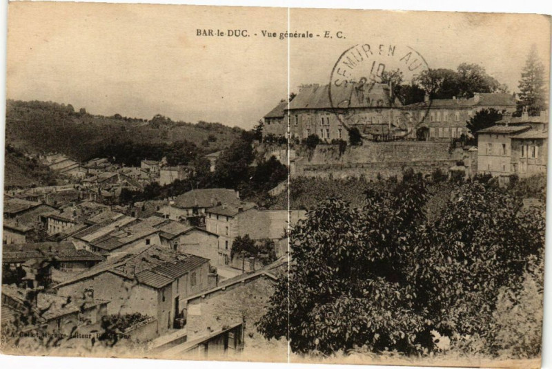 Carte postale ancienne Bar le Duc-Vue générale à Bar-le-Duc
