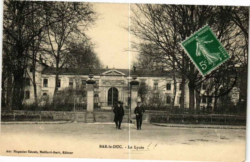 Carte postale ancienne Bar le Duc-Le Lycée à Bar-le-Duc