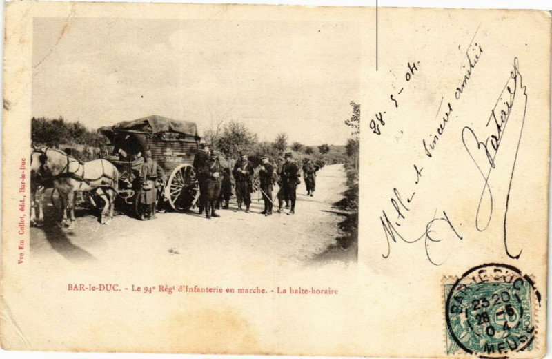 Carte postale ancienne Bar le Duc-La halte horaire à Bar-le-Duc