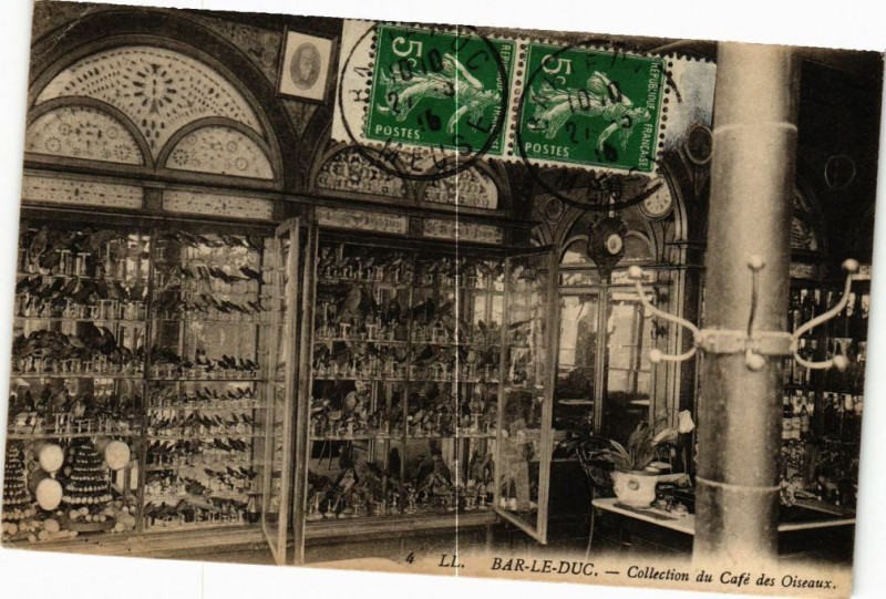 Carte postale ancienne Bar le Duc-Collection du Café des Oiseaux à Bar-le-Duc