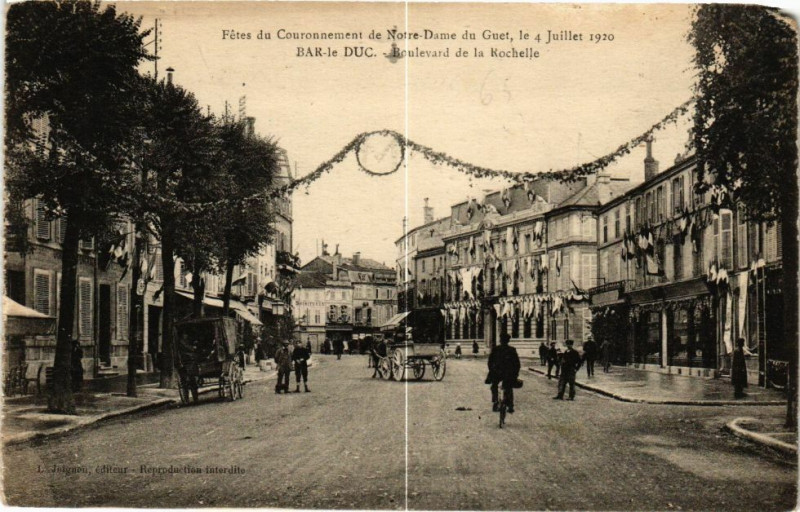 Carte postale ancienne Bar le Duc-Boulevard de la Rochelle à Bar-le-Duc