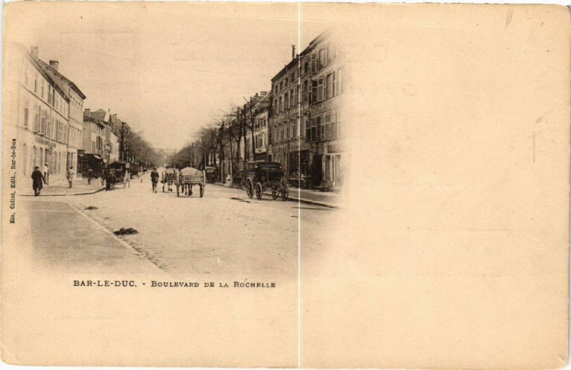 Carte postale ancienne Bar le Duc-Boulevard de la Rochelle à Bar-le-Duc