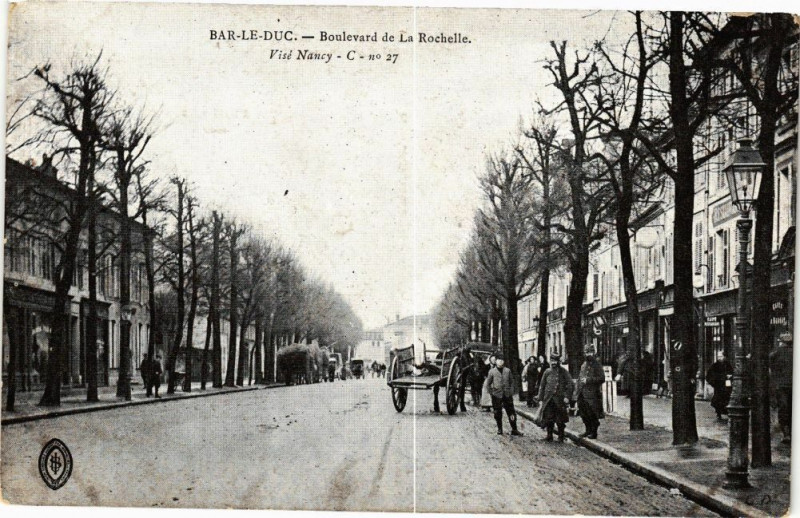 Carte postale ancienne Bar le Duc-Boulevard de La Rochelle à Bar-le-Duc