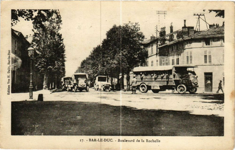 Carte postale ancienne Bar le Duc-Boulevard de la Rochelle à Bar-le-Duc