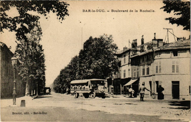 Carte postale ancienne Bar le Duc-Boulevard de la Rochelle à Bar-le-Duc