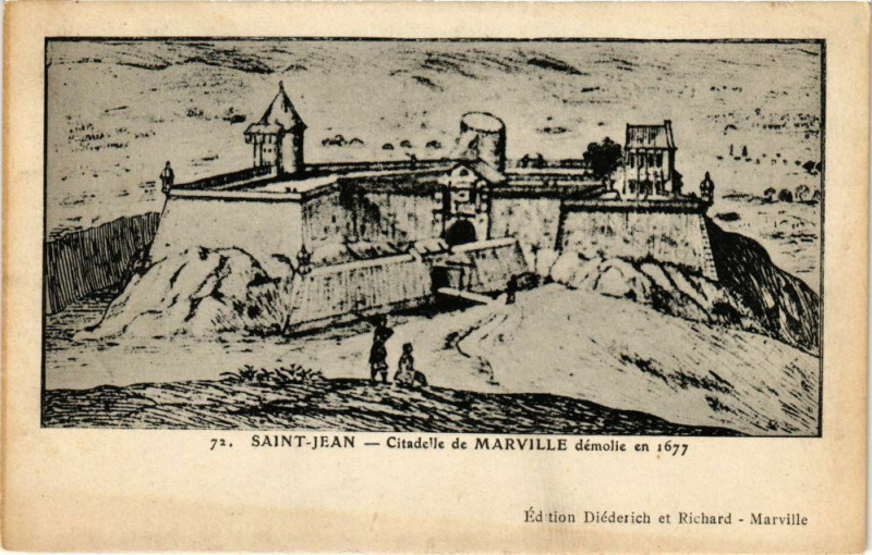 Carte postale ancienne Saint Jean-Citadelle de Marville à Marville
