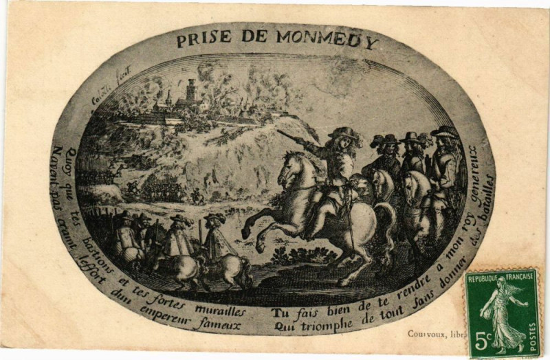 Carte postale ancienne Prise de Montmédy à Montmédy