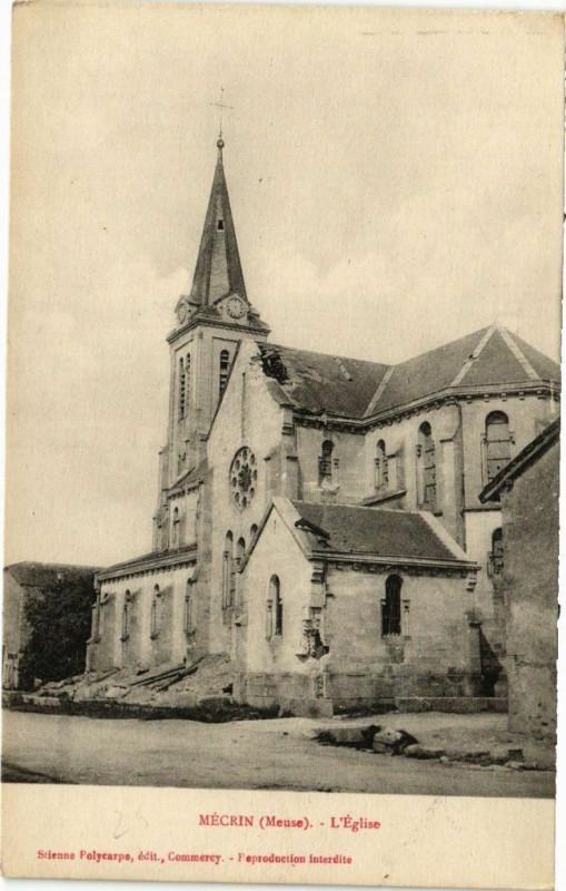 Carte postale ancienne Mécrin-L'Eglise à Mécrin