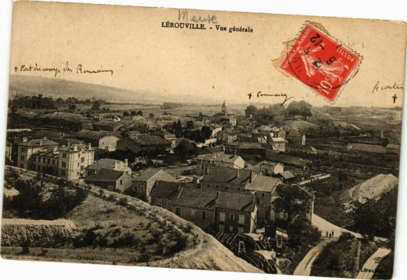 Carte postale ancienne Lérouville- Vue générale à Lérouville