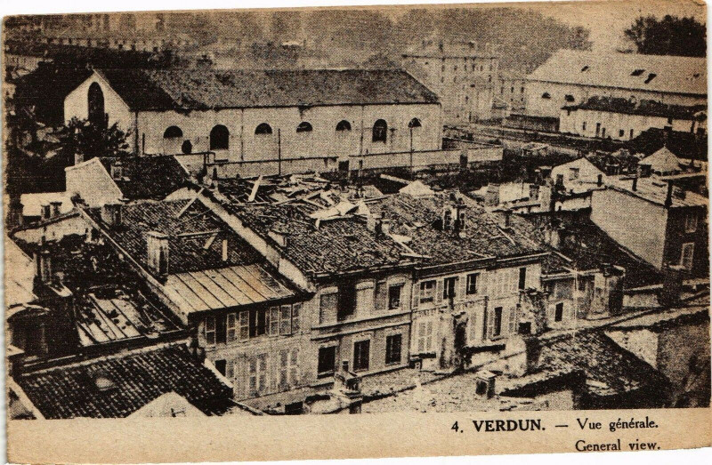 Carte postale ancienne Verdun-Vue générale à Verdun