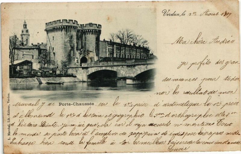 Carte postale ancienne Verdun-Porte Chaussée à Verdun