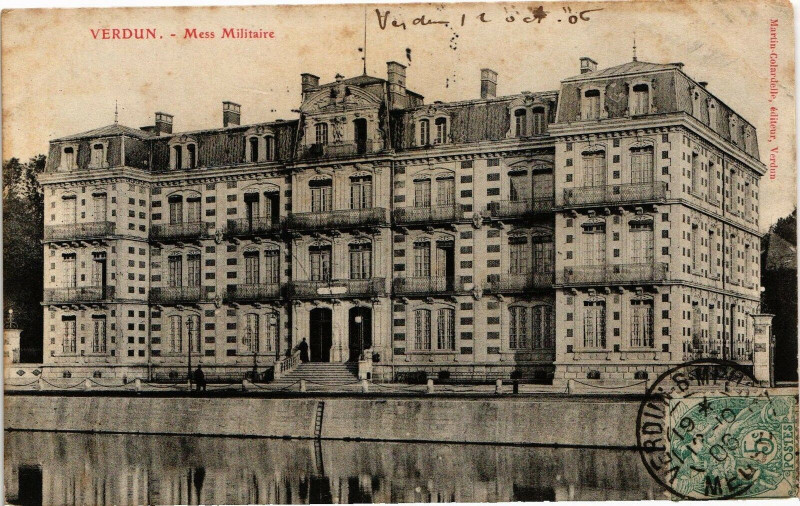 Carte postale ancienne Verdun-Mess Militaire à Verdun