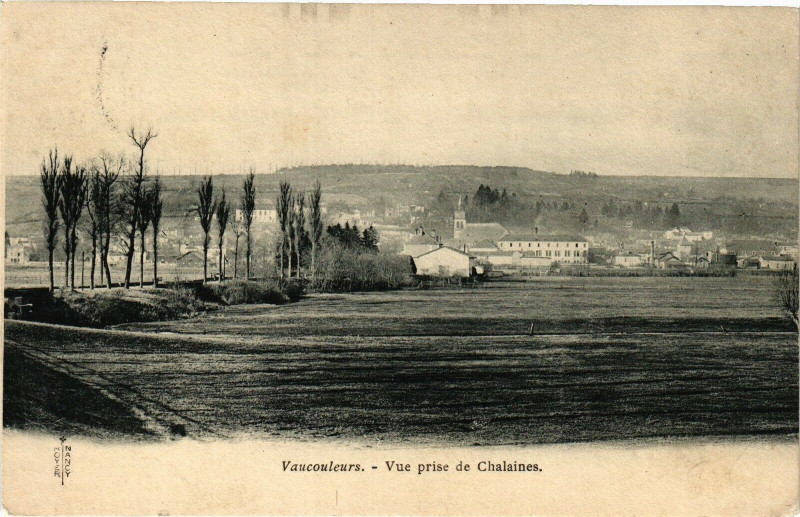 Carte postale ancienne Vaucouleurs-Vue prise de Chalaines à Chalaines