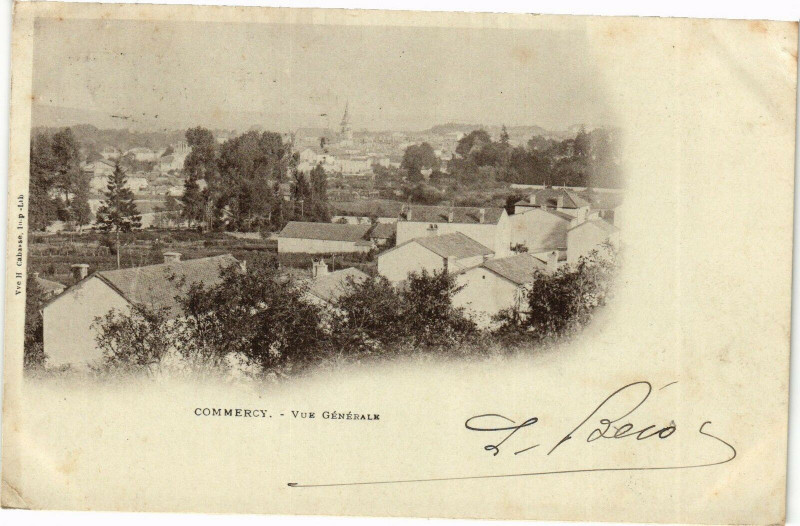 Carte postale ancienne Commercy-Vue génnérale à Commercy