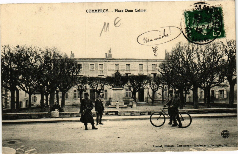Carte postale ancienne Commercy-Place Dom Calmet à Commercy