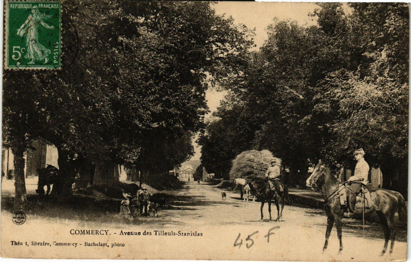 Carte postale ancienne Commercy-Avenue des Tilleuls Stanislas à Commercy