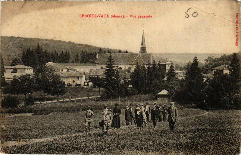 Carte postale ancienne Benoite Vaux-Vue générale
