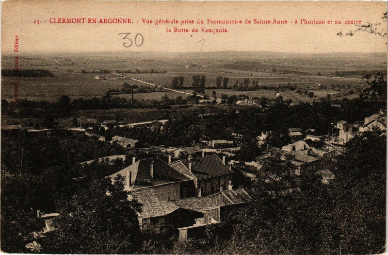 Carte postale ancienne Bar le Duc-Vue générale prise du Promontoire de Sainte Anne à Bar-le-Duc