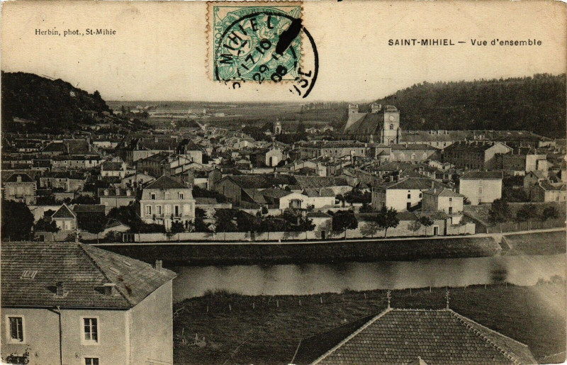 Carte postale ancienne Saint Mihiel-Vue d'ensemble à Saint-Mihiel