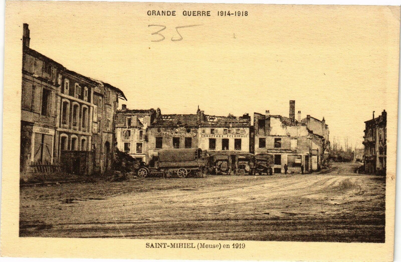 Carte postale ancienne Saint Mihiel-Grande Guerre à Saint-Mihiel