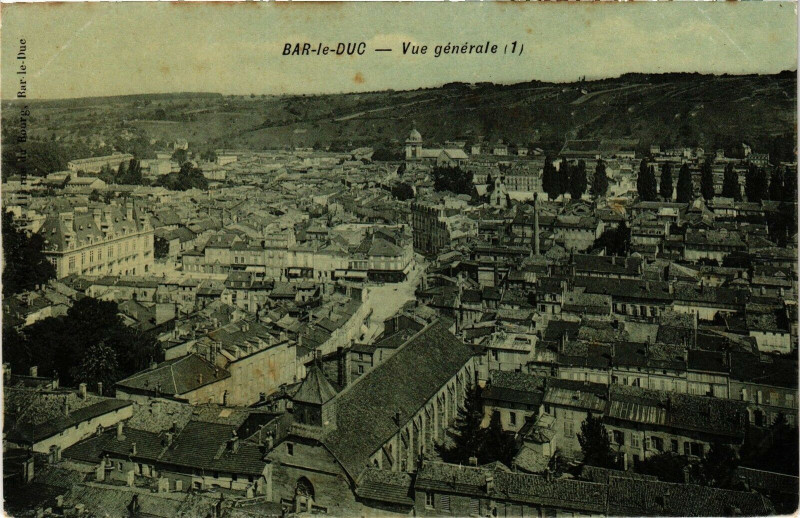 Carte postale ancienne Bar le Duc-Vue générale à Bar-le-Duc