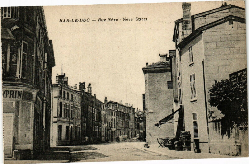 Carte postale ancienne Bar le Duc-Rue Néve à Bar-le-Duc