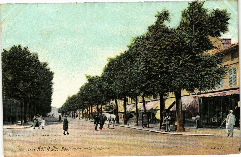 Carte postale ancienne Bar le Duc-Boulevard de la Rochelle à Bar-le-Duc