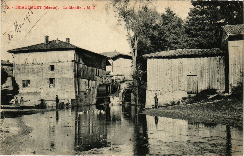Carte postale ancienne Triaucourt-Le Moulin