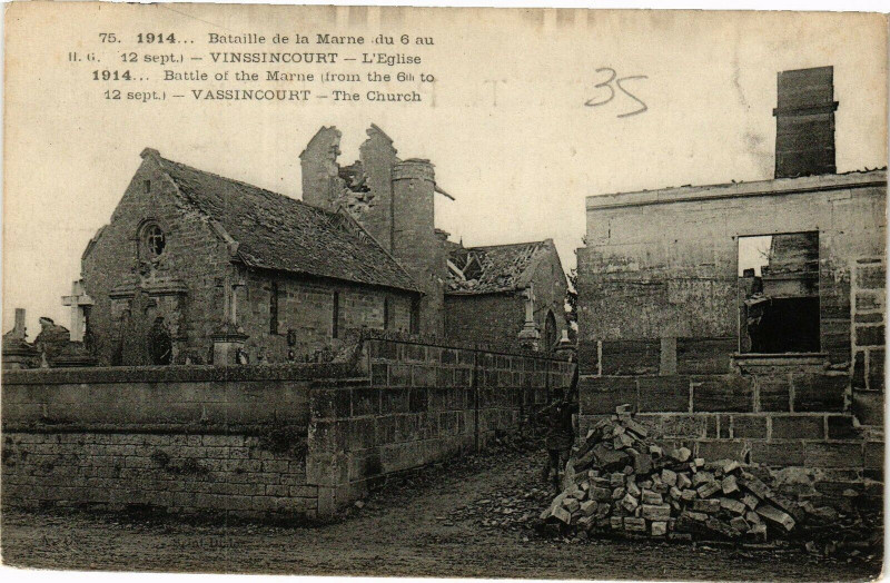 Carte postale ancienne Vinssincourt-L'Eglise
