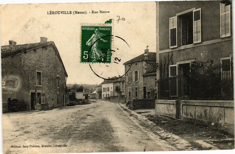 Carte postale ancienne Lérouville (Meuse) - Rue Neuve à Lérouville