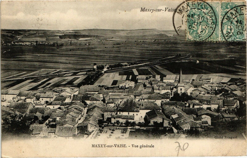 Carte postale ancienne Maxey-sur-Vaise  Vue générale à Maxey-sur-Vaise