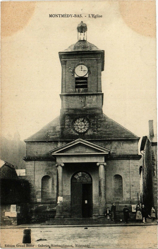 Carte postale ancienne Montmédy - Bas - L'Eglise à Montmédy