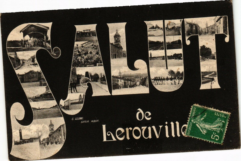 Carte postale ancienne Salut de Lerouville à Lérouville