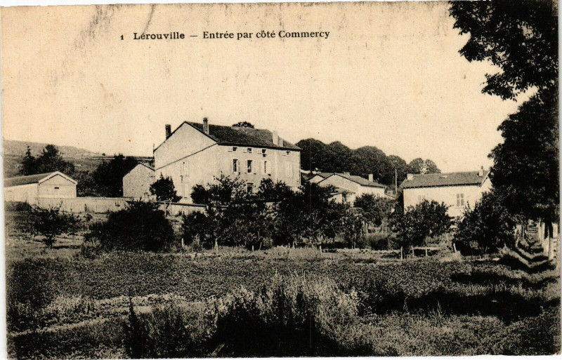 Carte postale ancienne Lérouville - Entrée par coté Commercy à Lérouville