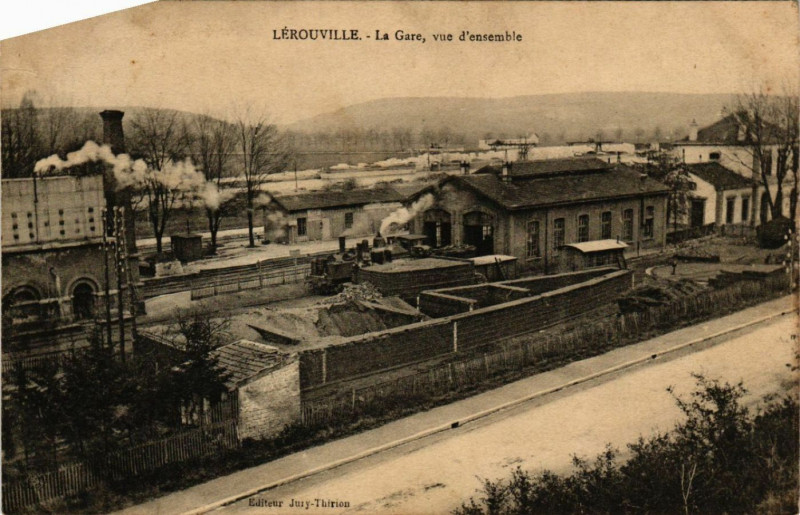 Carte postale ancienne Lérouville - La Gare, vue d'ensemble à Lérouville
