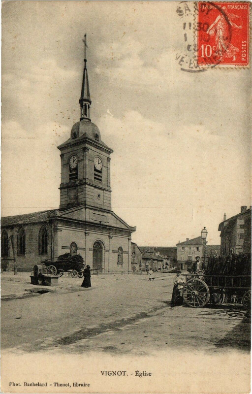 Carte postale ancienne Vignot - Eglise à Vignot