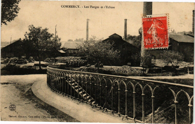 Carte postale ancienne Commercy - Les Forges et l'Ecluse à Commercy