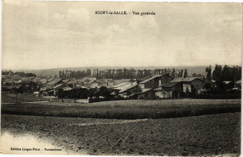 Carte postale ancienne Rigny-la Salle - Vue générale à Rigny-la-Salle